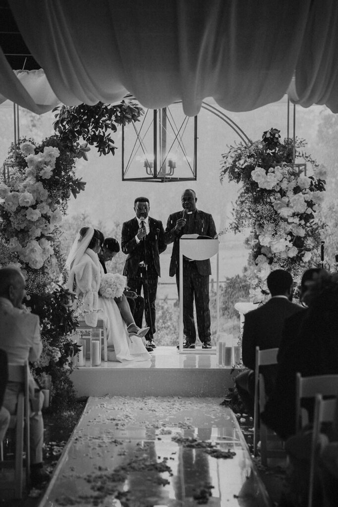 Cape Town wedding planner at Molenvliet Vineyards in Franschhoek with the rain